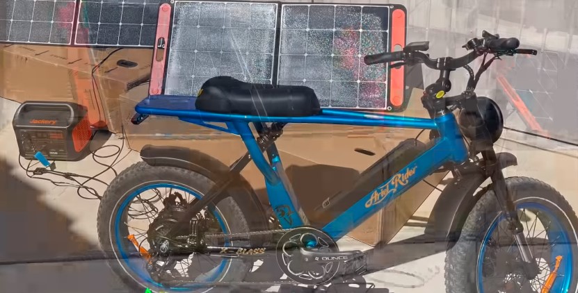 charge ebike battery with solar panels